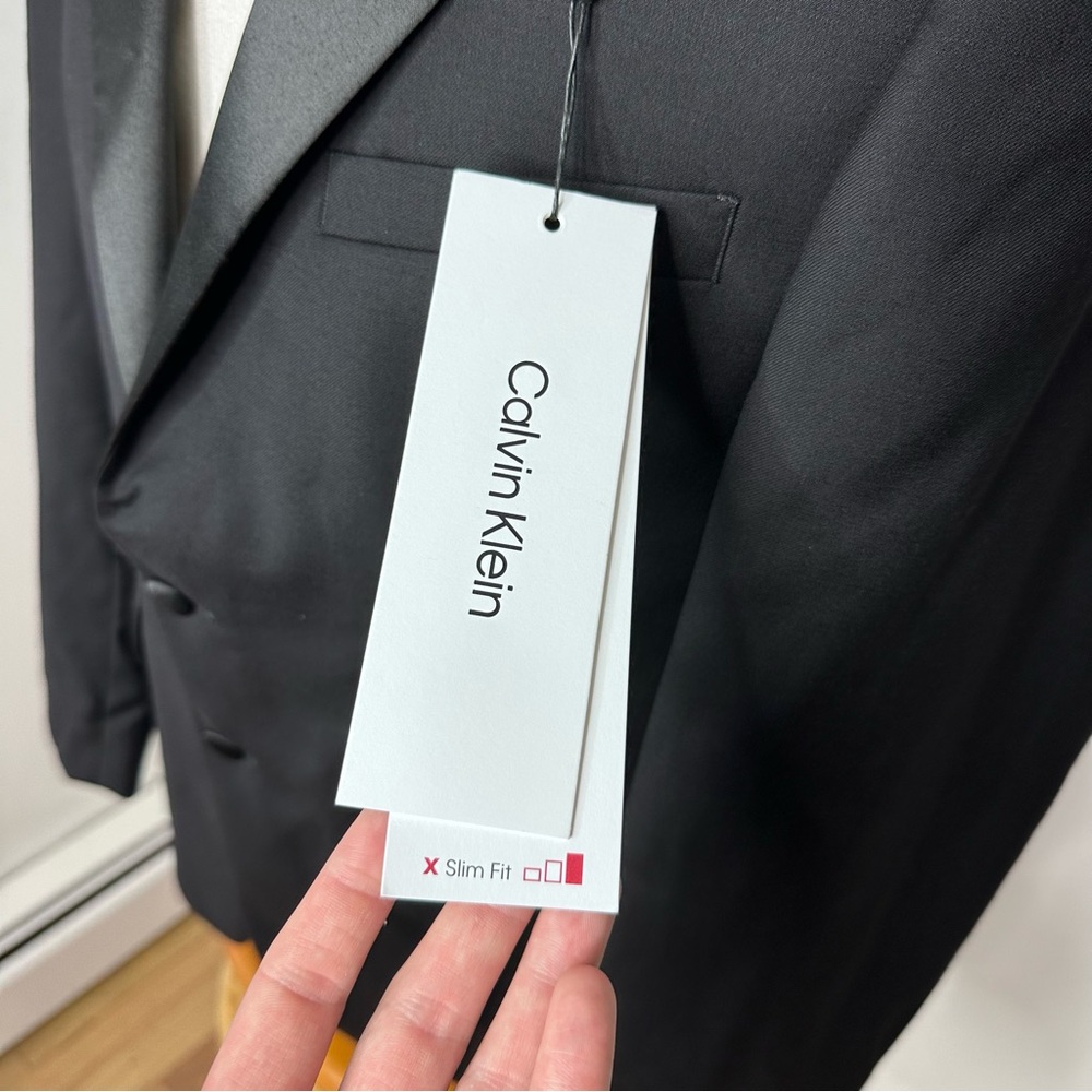 NWT Calvin Klein Black Tuxedo Jacket - Picture 6 of 10